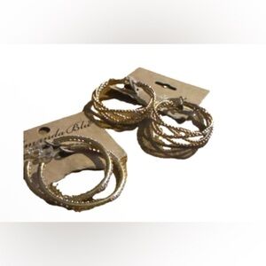 Gold Hoop Earrings set of 2